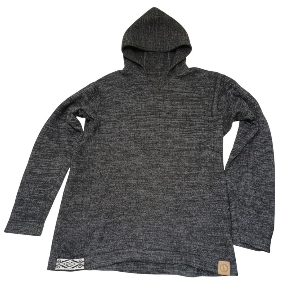 PAKA The Hoodie Unisex L Gray Alpaca Blend Sweater Soft Lounge Hiking Outdoors